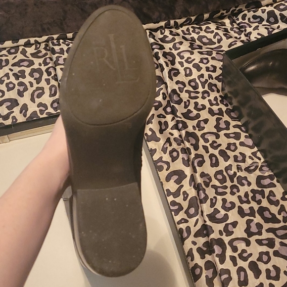 Ralph Lauren 'Mariah' Blk boots Size 7B wide calf - Picture 6 of 10